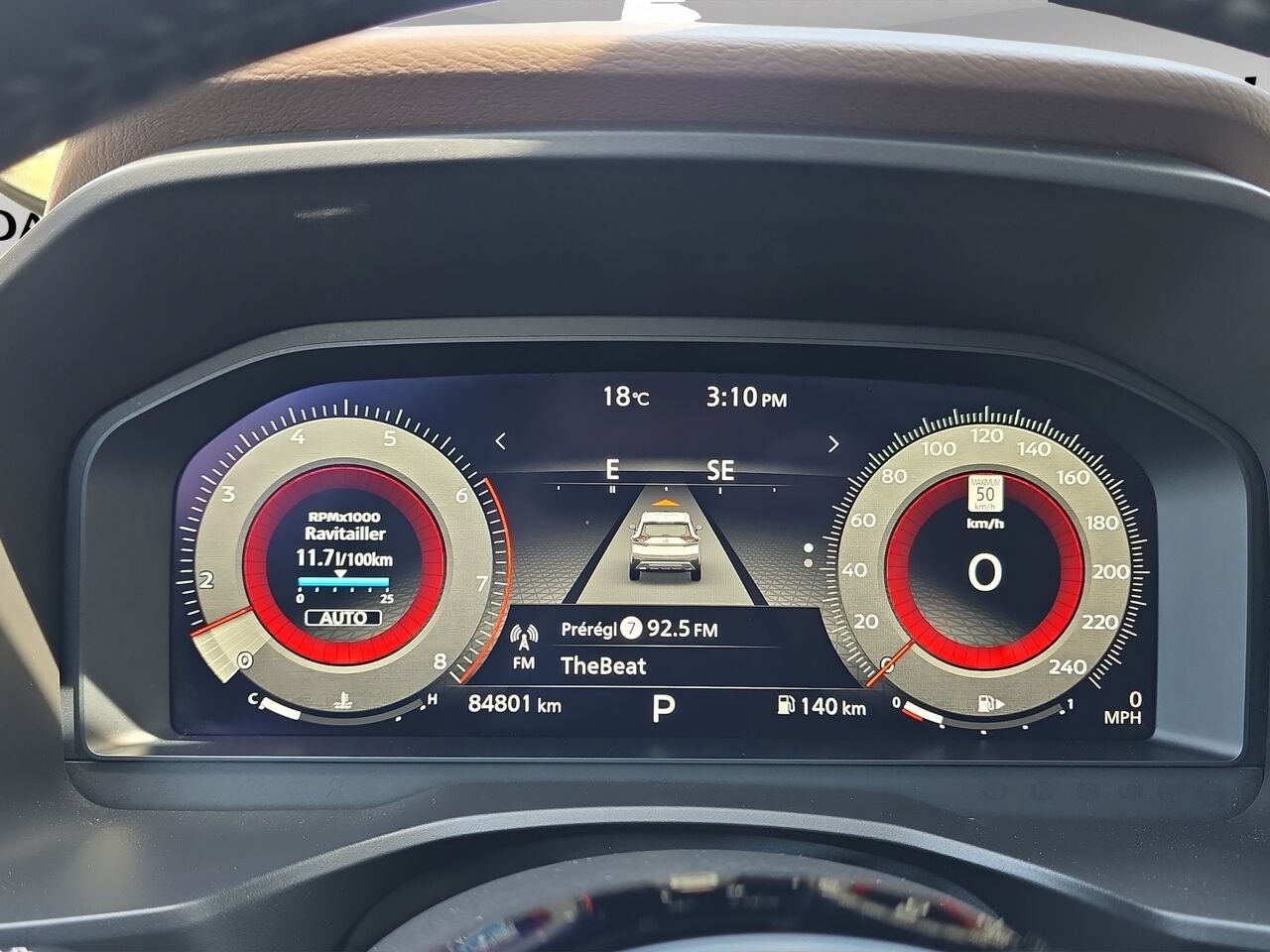 2023 Nissan Rogue Platine TI, Sièges en cuir, Navigation, toit ouvrant panoramique, détecteur d'angles morts Black Val-David - photo #10
