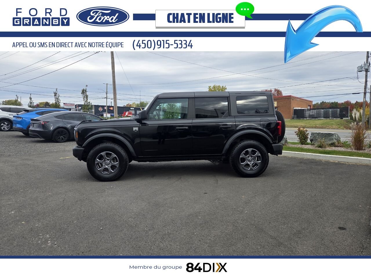2023 Ford Bronco Black Granby - photo #3