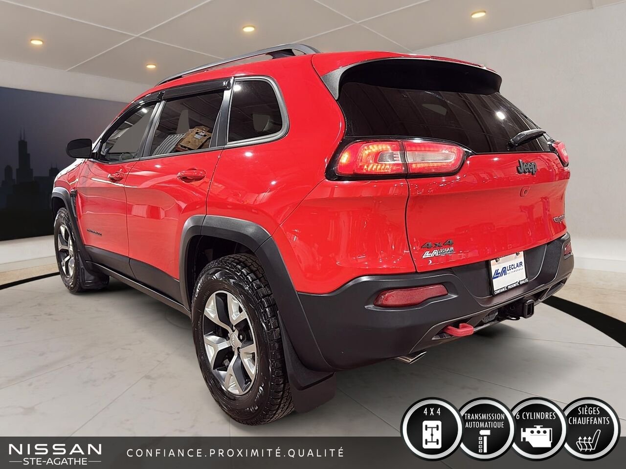 2017 Jeep Cherokee Red Ste-Agathe des Monts - photo #4