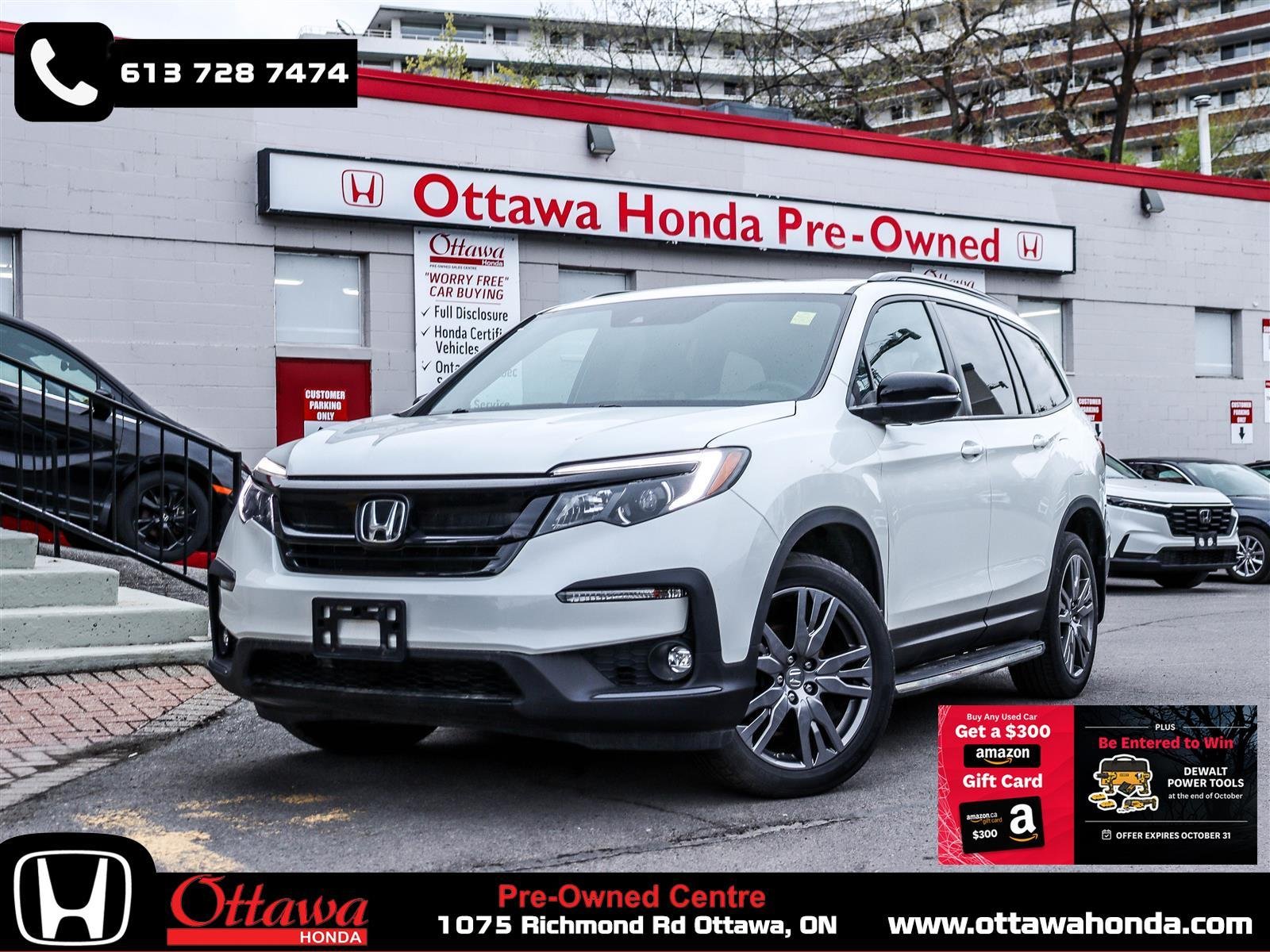 Honda Pilot Sport 2022 White Ottawa & Gatineau - photo #0