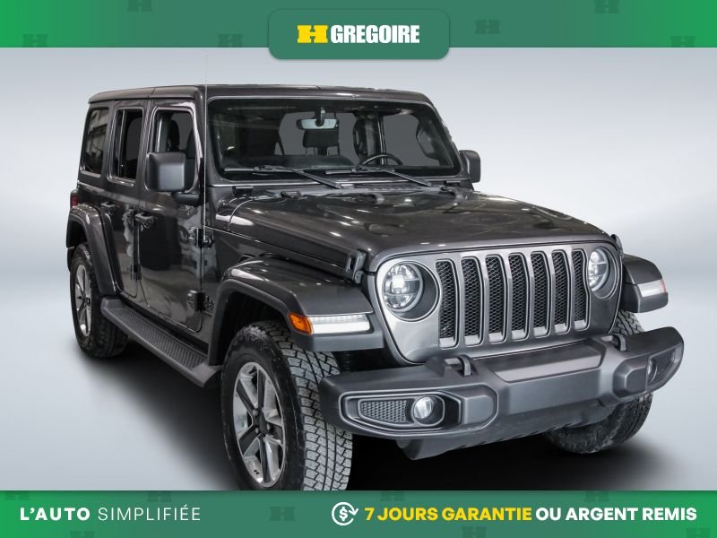 Jeep Wrangler SH0444 | Unlimited Sport 80th Anniversary 4WD AUTO A/C MAGS 2021 Gris Laval - photo #0