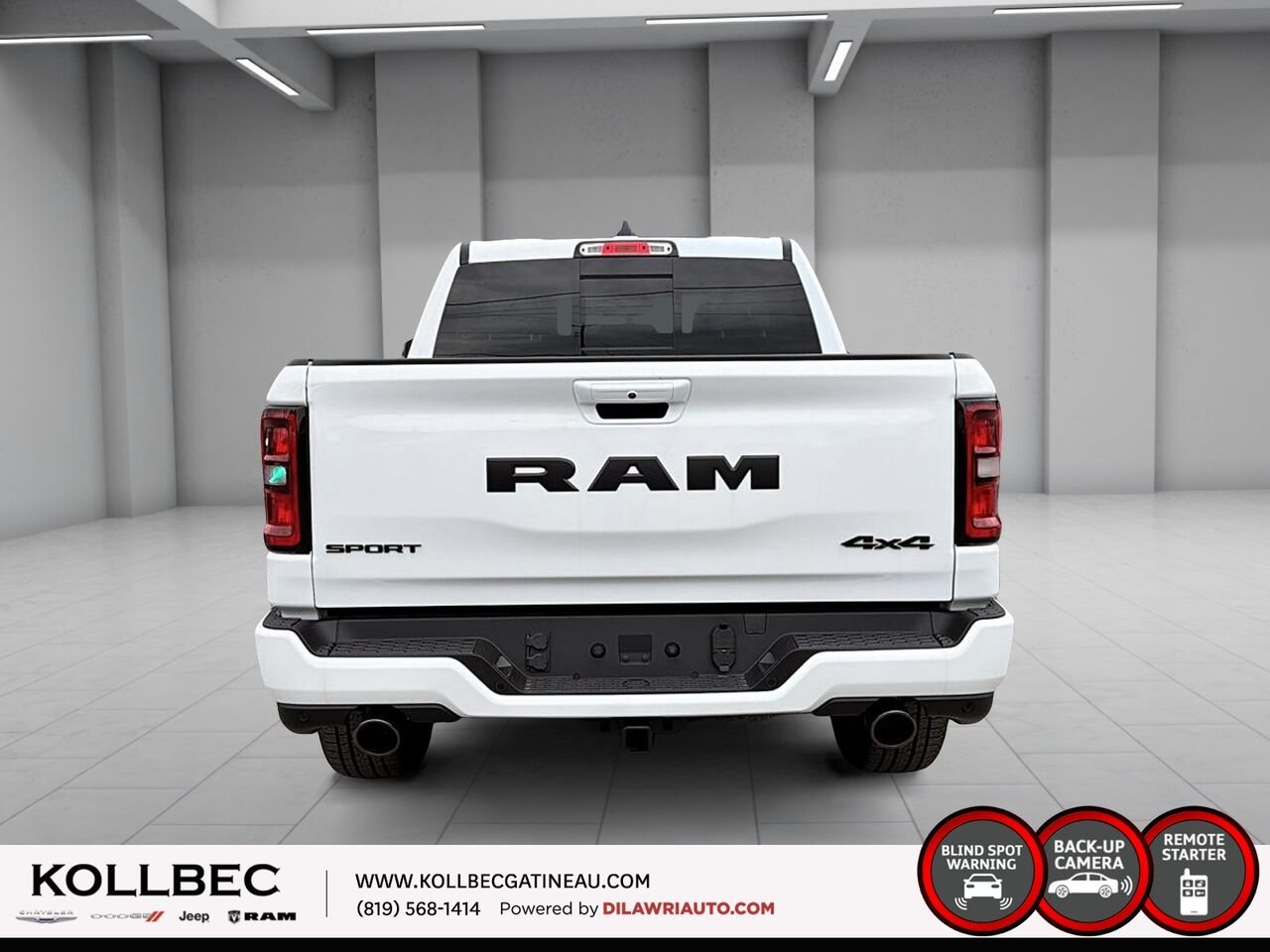 RAM 1500 Sport cabine d'équipe 4x4 caisse de 5 pi 7 po 2026 Blanc éclatant Ottawa & Gatineau - photo #5