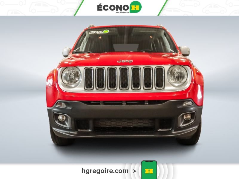 Jeep Renegade 822863A | Limited 4X4 CUIR TOIT NAV BLUETOOTH CAMÉRA MAGS 2018 Rouge Laval - photo #1