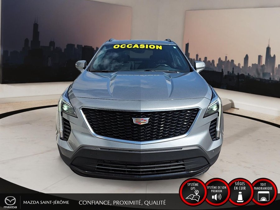 Cadillac XT4 Sport | TOIT PANORAMIQUE | CUIR | AWD | SIÈGES AVANT ET ARRIÈRE CHAUFFANTS 2023 Gris