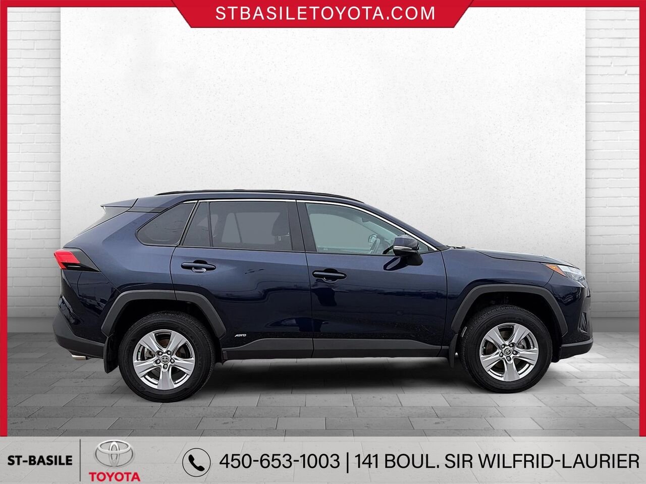 Toyota RAV4 Hybride 2023 Bleu heliographique Saint-Basile-le-Grand - photo #2