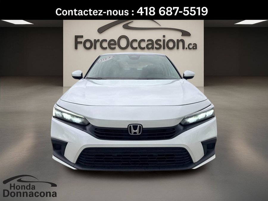 Honda Civic LX, Bas kilométrage, Bancs chauffants 2022 Blanc
