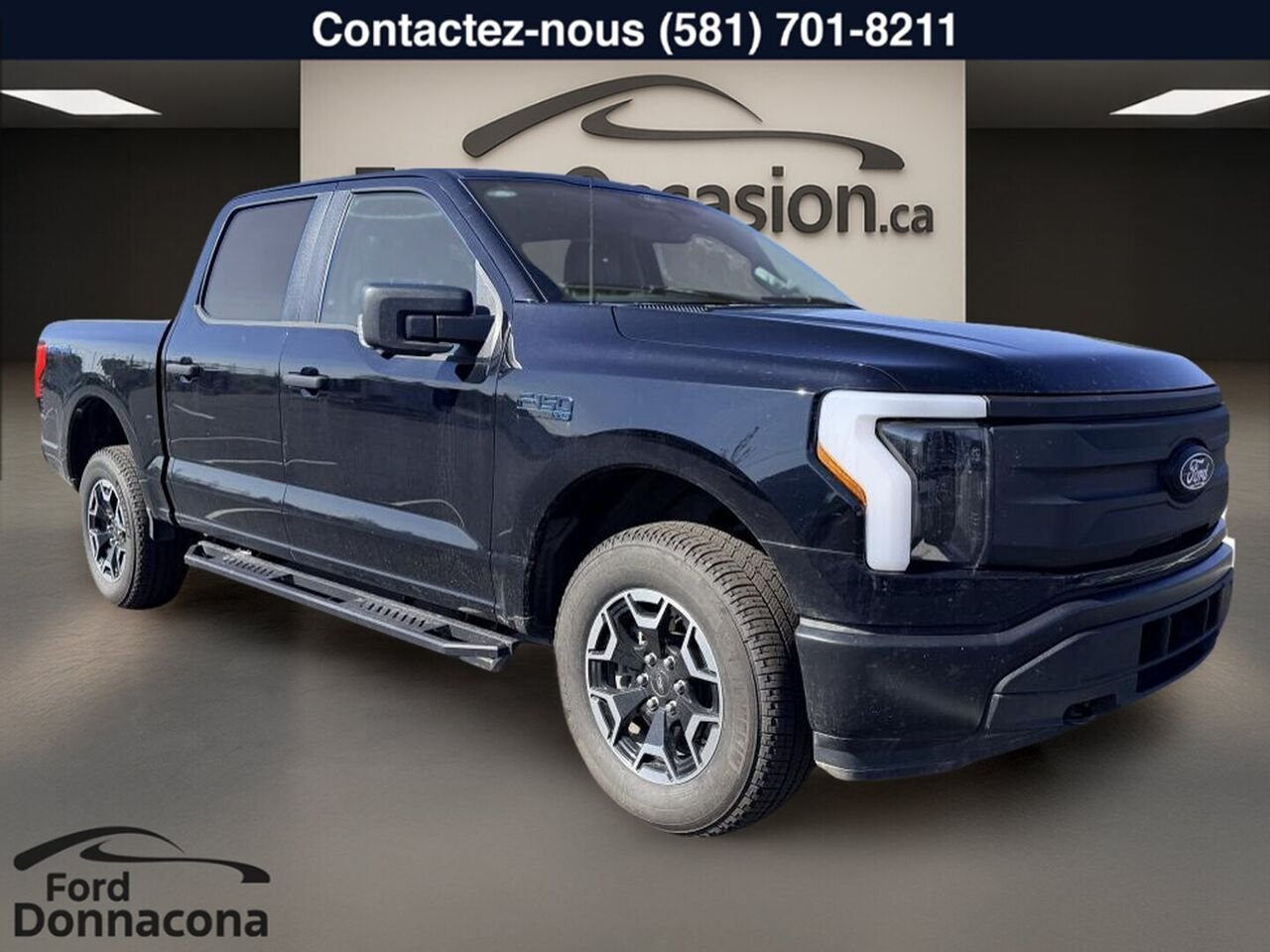 2024 Ford F-150 Lightning Black  - photo #4