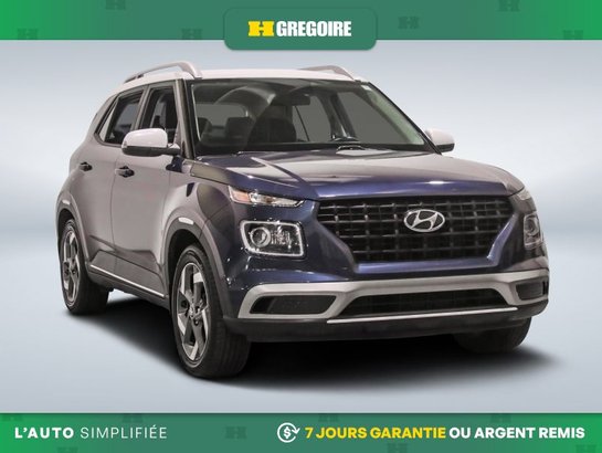 2022 Hyundai Venue Urban AUTO A/C CUIR GR ELECT MAGS CAM RECUL BLEUTO Blue