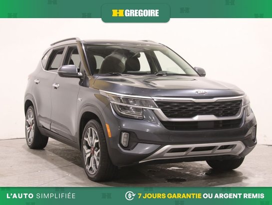 2021 Kia Seltos SX Turbo AWD AUTO A/C CUIR TOIT NAV MAGS CAM RECUL Grey