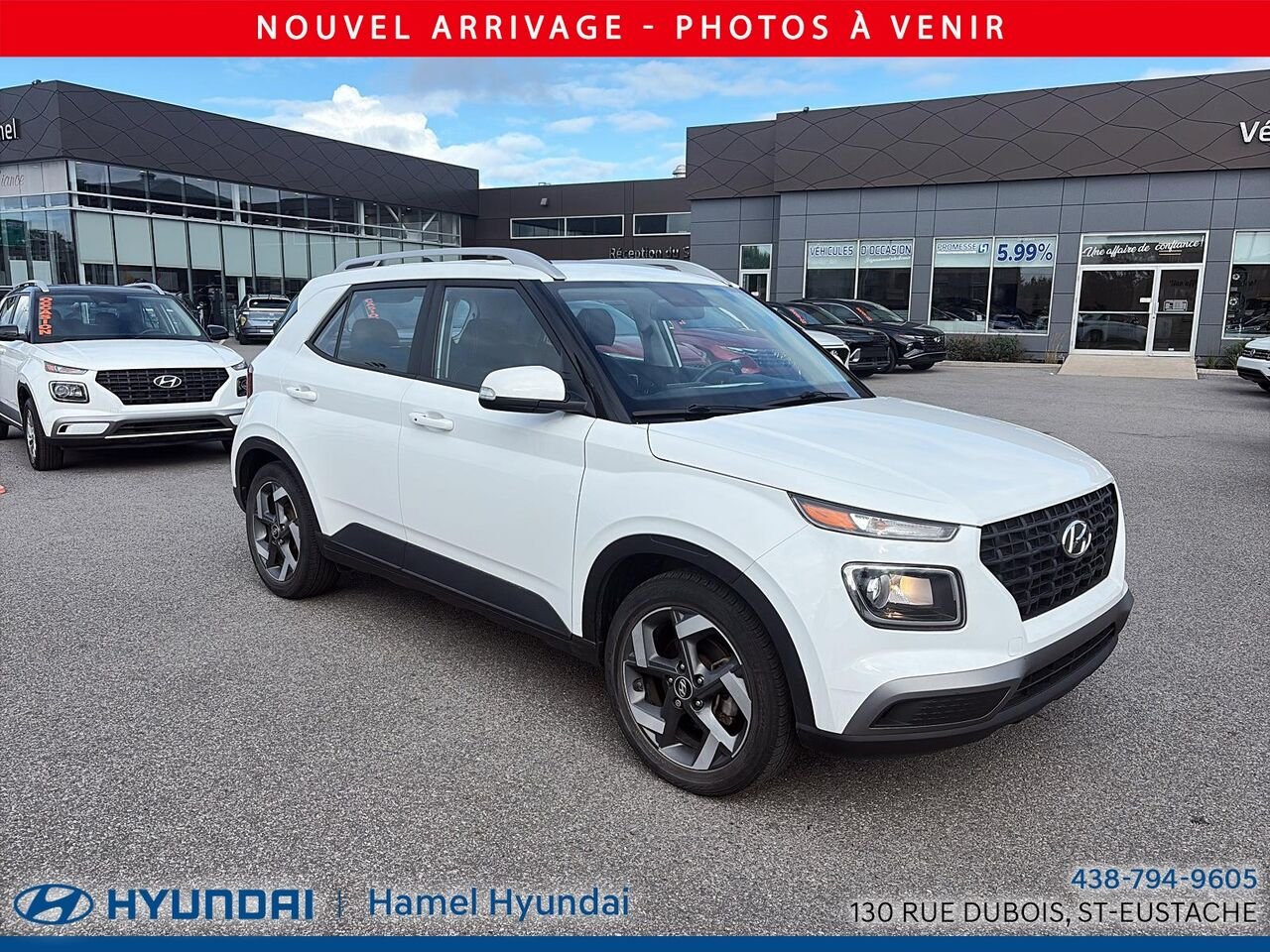 2020 Hyundai Venue White Saint-Eustache - photo #1