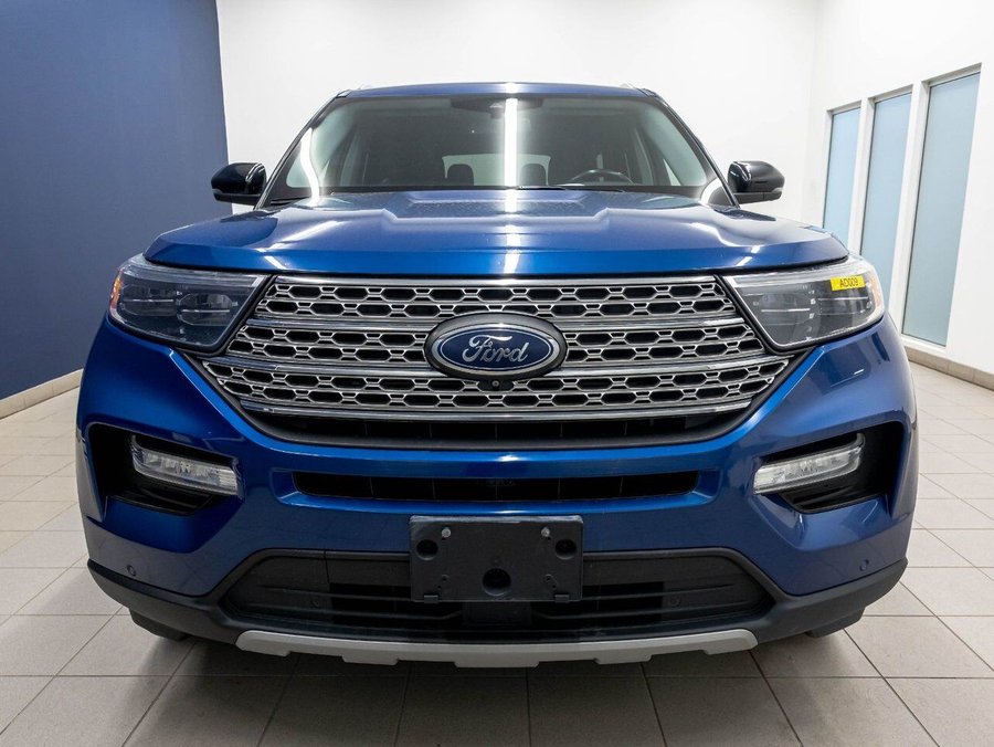 Ford Explorer LIMITED HYBRID AWD *NAV* CUIR SIÈGES VENTIL B&O 2022 Bleu