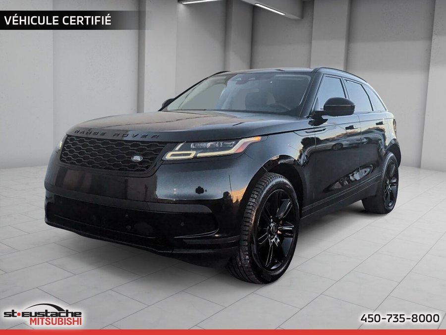 Land Rover Range Rover Velar S P250-cuir bleu-toit pano-sièges et volant chauffant-carplay/android auto 2022 Noir