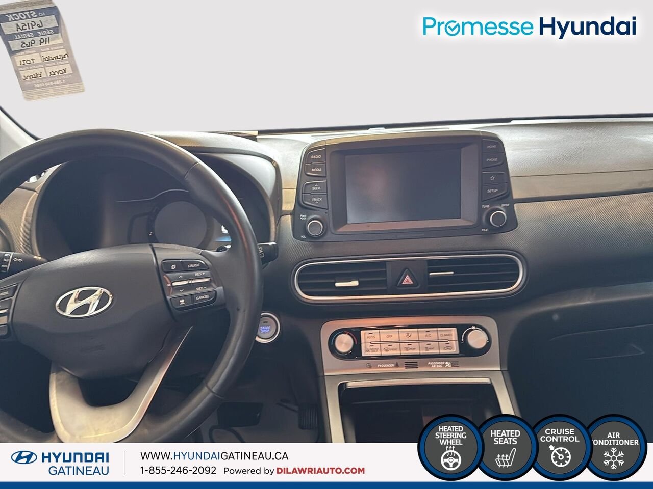 Hyundai Kona électrique Preferred TA *** Electrique , sieges chauffant , volants chauffants*** 2021 Blanc Ottawa & Gatineau - photo #8