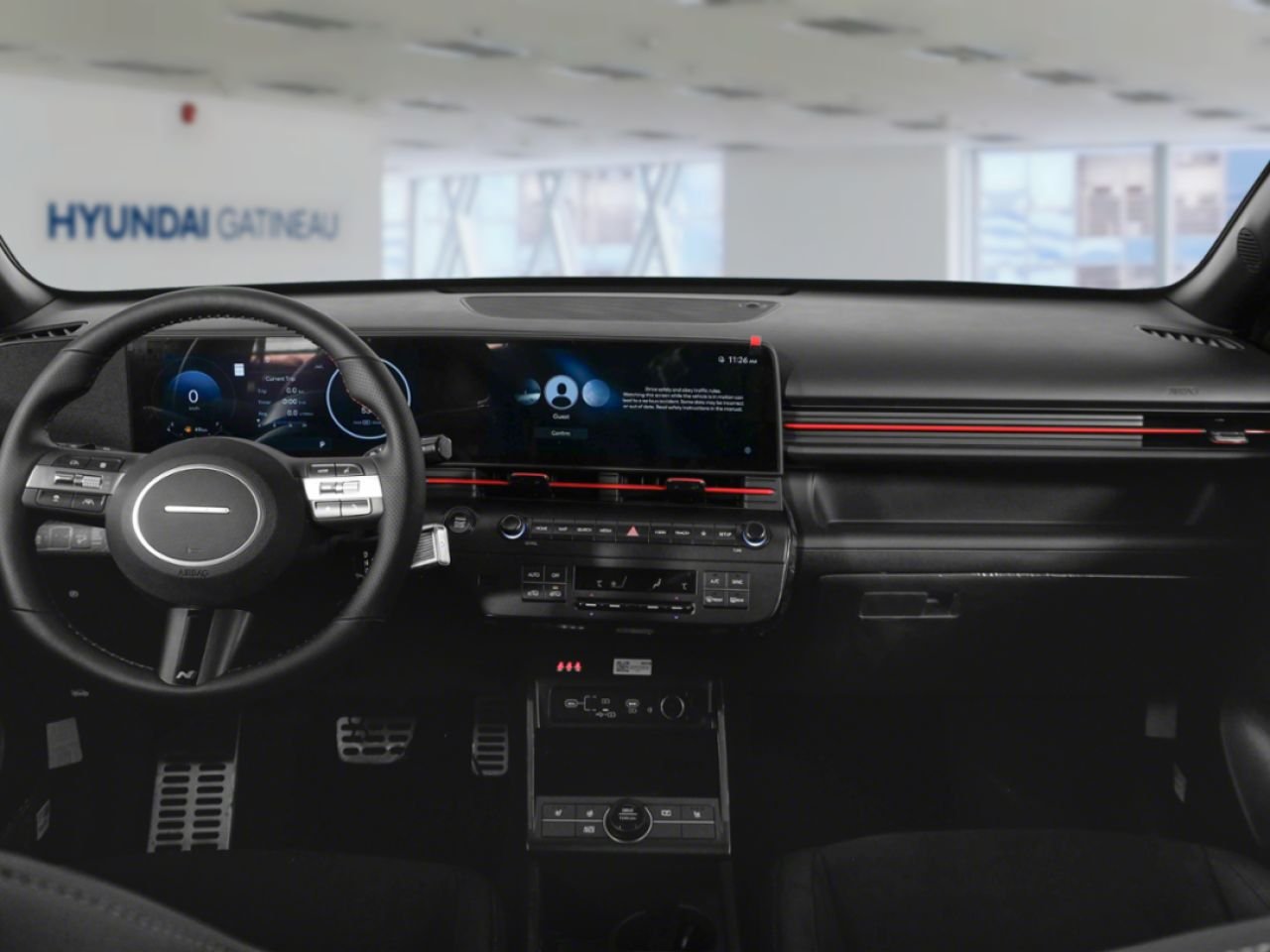 2026 Hyundai Kona Ultimate Red w/Abyss Black Roof Gatineau - photo #2