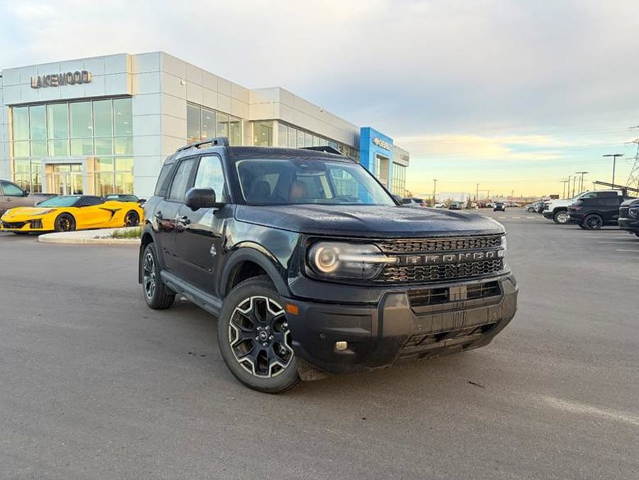 2025 Ford Bronco Sport Outer Banks 300A 1.5L EcoBoost | Power Sunroof Black