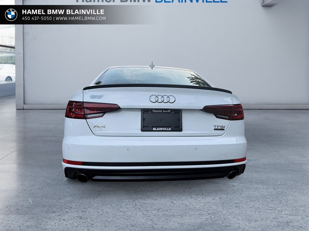 Audi berline A4 Progressiv 2.0 TFSI quattro S tronic 2018 Blanc Blainville - photo #2