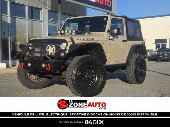 2018 Jeep Wrangler JK 1 SEUL PROPRIÉTAIRE + JAMAIS ACCIDENTÉ Beige