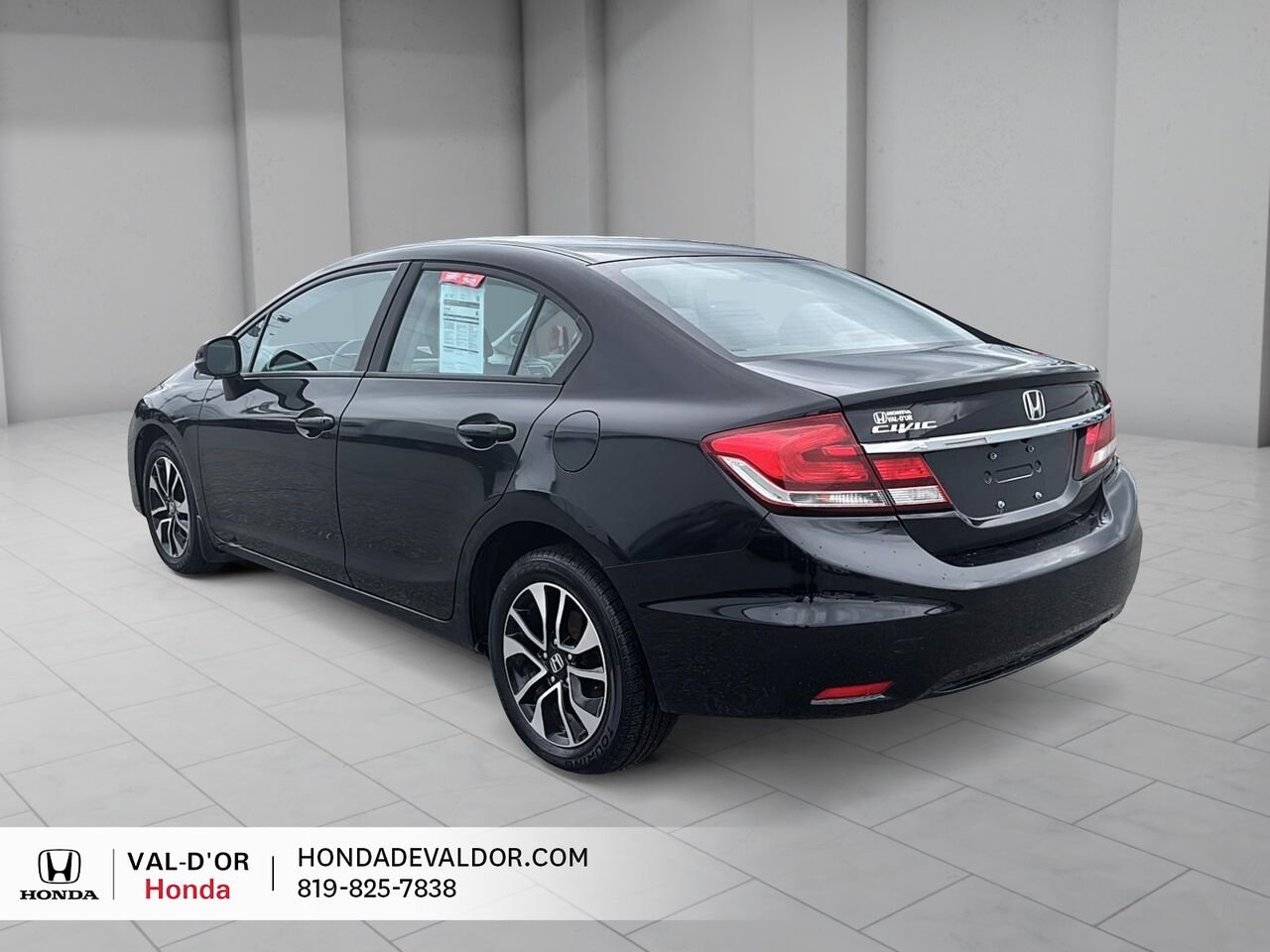 Honda Berline Civic EX 4 portes, boîte automatique 2013 Noir Val-d'Or - photo #3