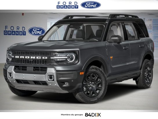Ford Bronco Sport Badlands 4x4 2026 Gris carbonisé métallisé