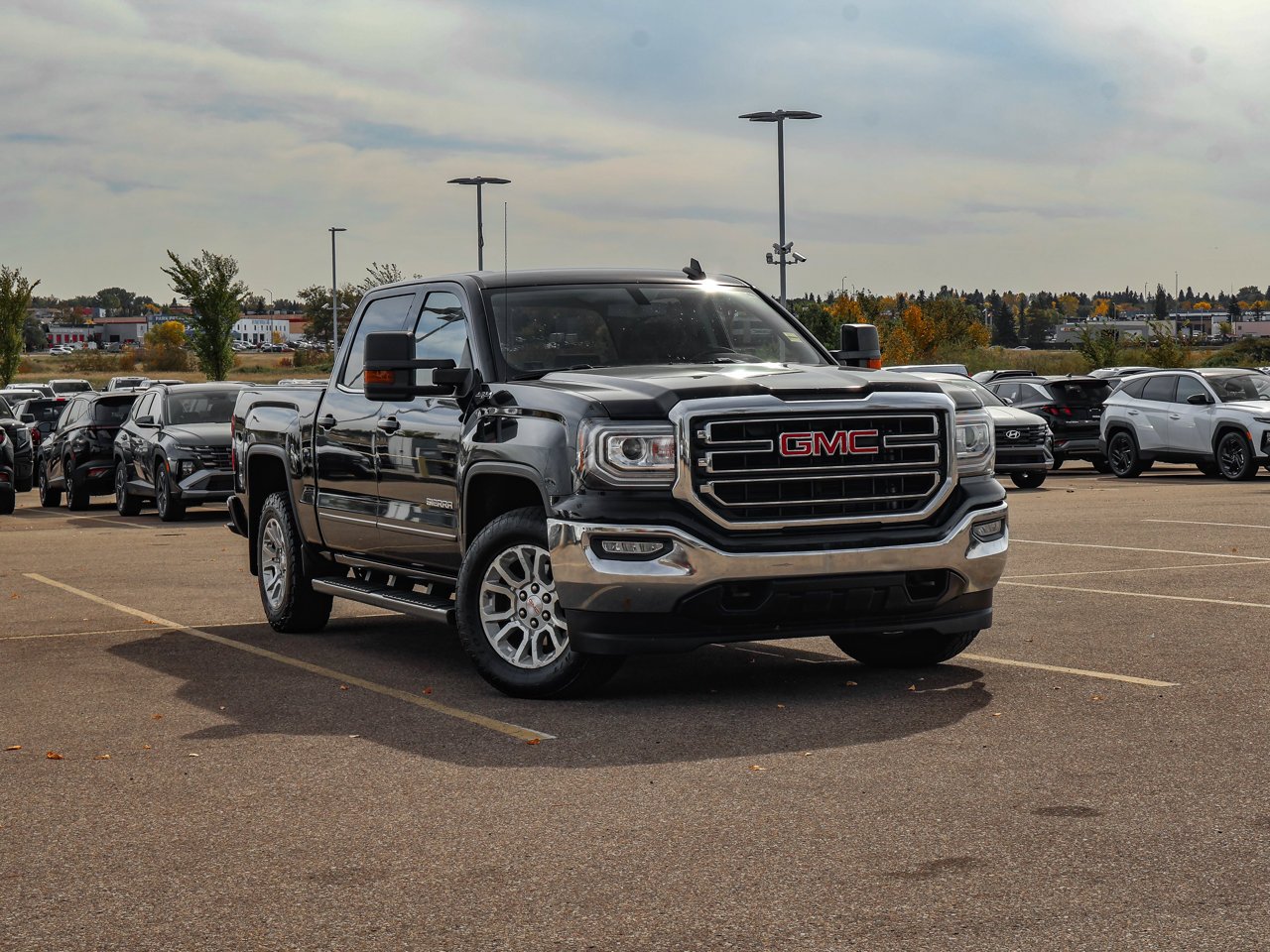 2017 GMC Sierra 1500 4WD Crew Cab 143.5 SLE Black Sherwood Park - photo #1