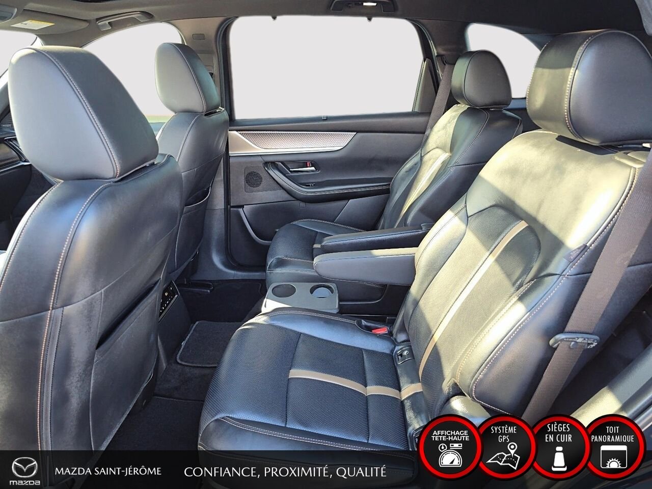 Mazda CX-90 hybride rechargeable GT | TOIT OUVRANT | CUIR | AWD | 2024 Bleu Saint-Jérôme - photo #21