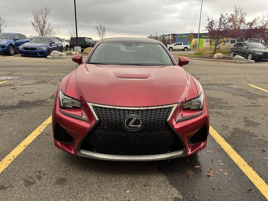 2016 Lexus RC F | Active Aero Wing | Trackpad Digital Touch Controls | Rear Bucket Seats | Red