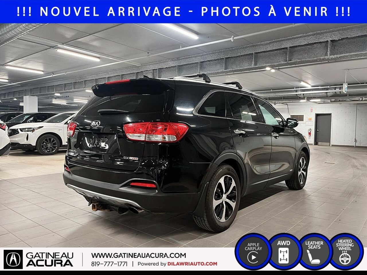 2018 Kia Sorento EX Turbo AWD Black Gatineau - photo #4