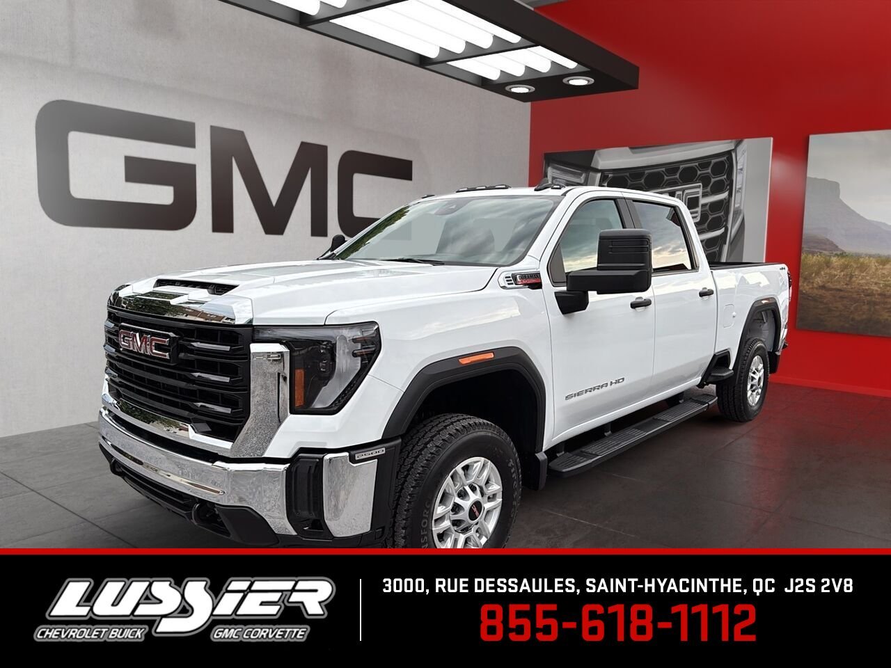 GMC Sierra 2500HD Pro cabine multiplace 4RM 159 po 2026 BLANC SOMMET Saint-Hyacinthe - photo #0