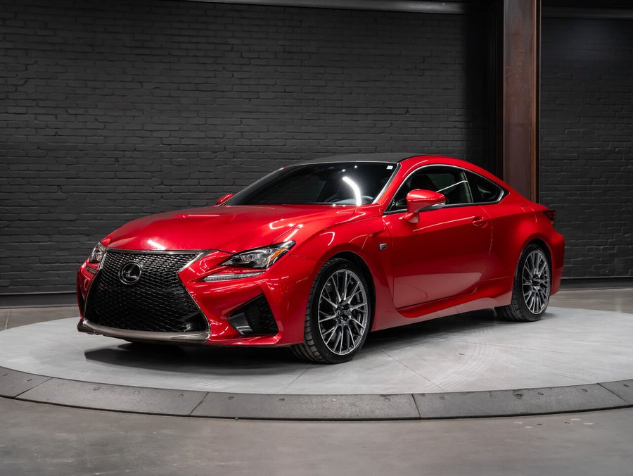 2016 Lexus RC F | Active Aero Wing | Trackpad Digital Touch Controls | Rear Bucket Seats | Red