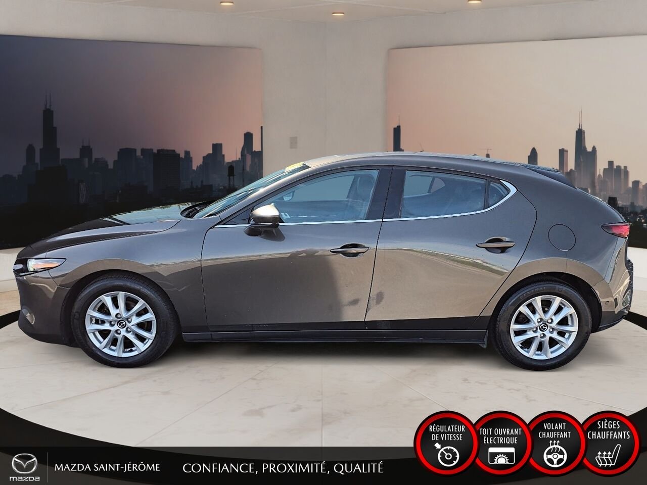 2020 Mazda Mazda3 Sport GT | TOIT OUVRANT | CUIR | AUTOMATIQUE Grey Saint-Jérôme - photo #10