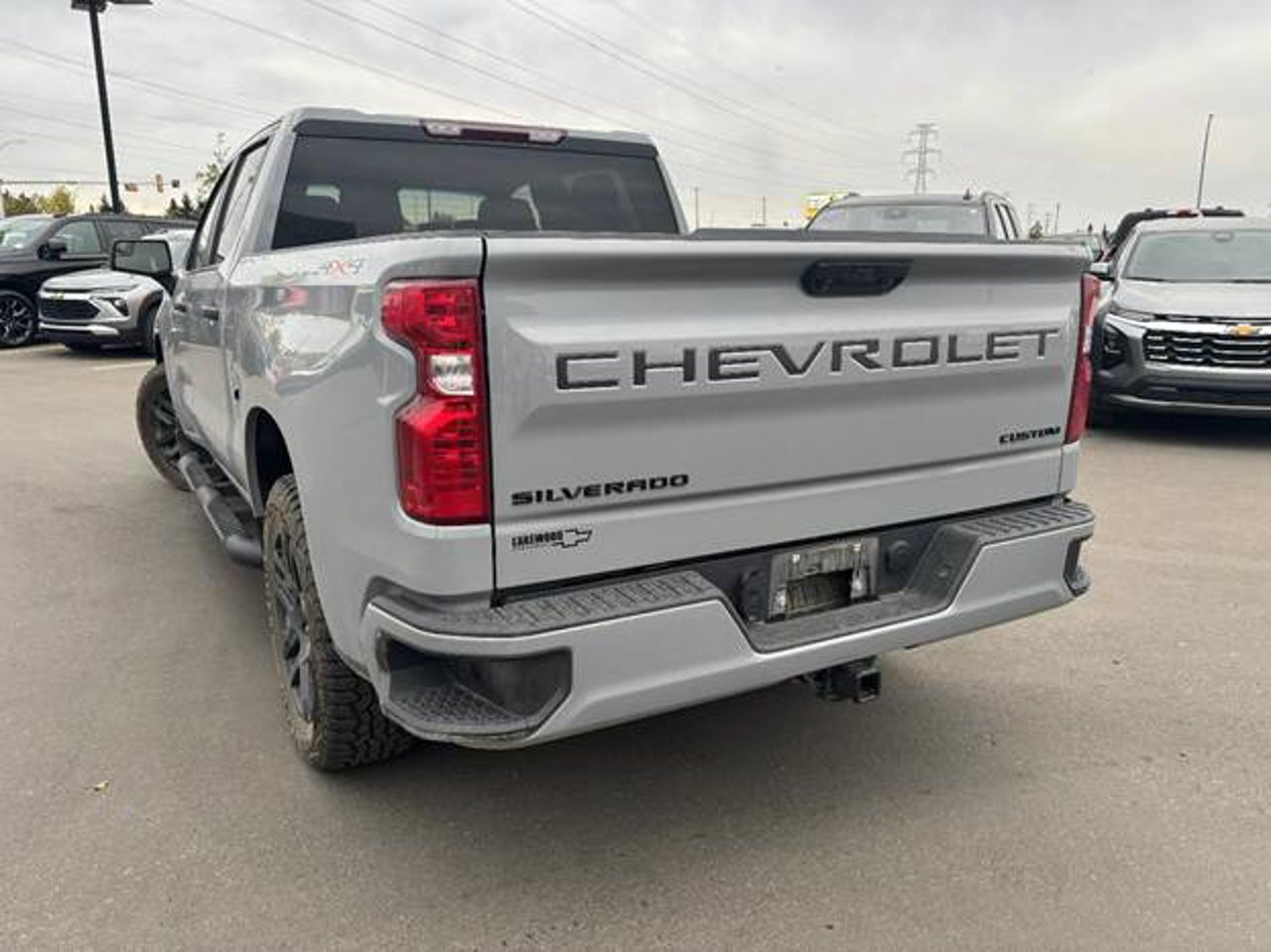2024 Chevrolet Silverado 1500 4WD Crew Cab 147 Custom Grey Sherwood Park - photo #3