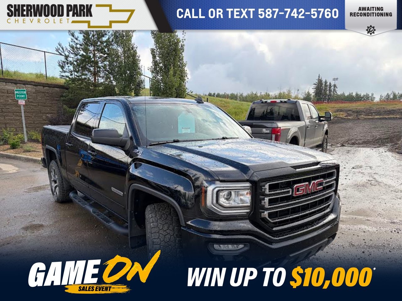 2018 GMC Sierra 1500 4WD Crew Cab 143.5 SLE Black Sherwood Park - photo #0