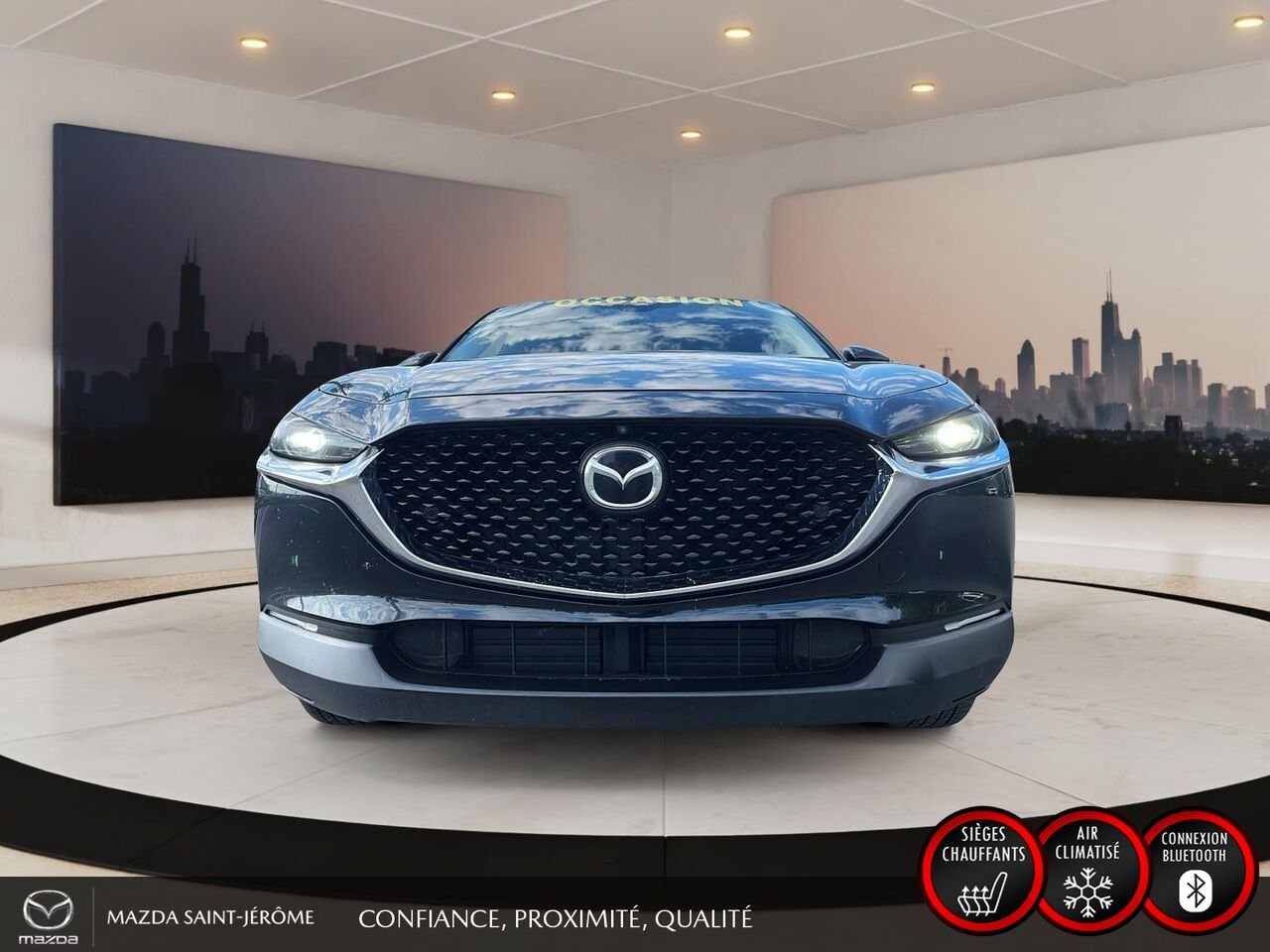 2023 Mazda CX-30 GT | CUIR | TOIT OUVRANT | NAVIGATION | AWD | CAMÉRA 360 Black Saint-Jérôme - photo #2
