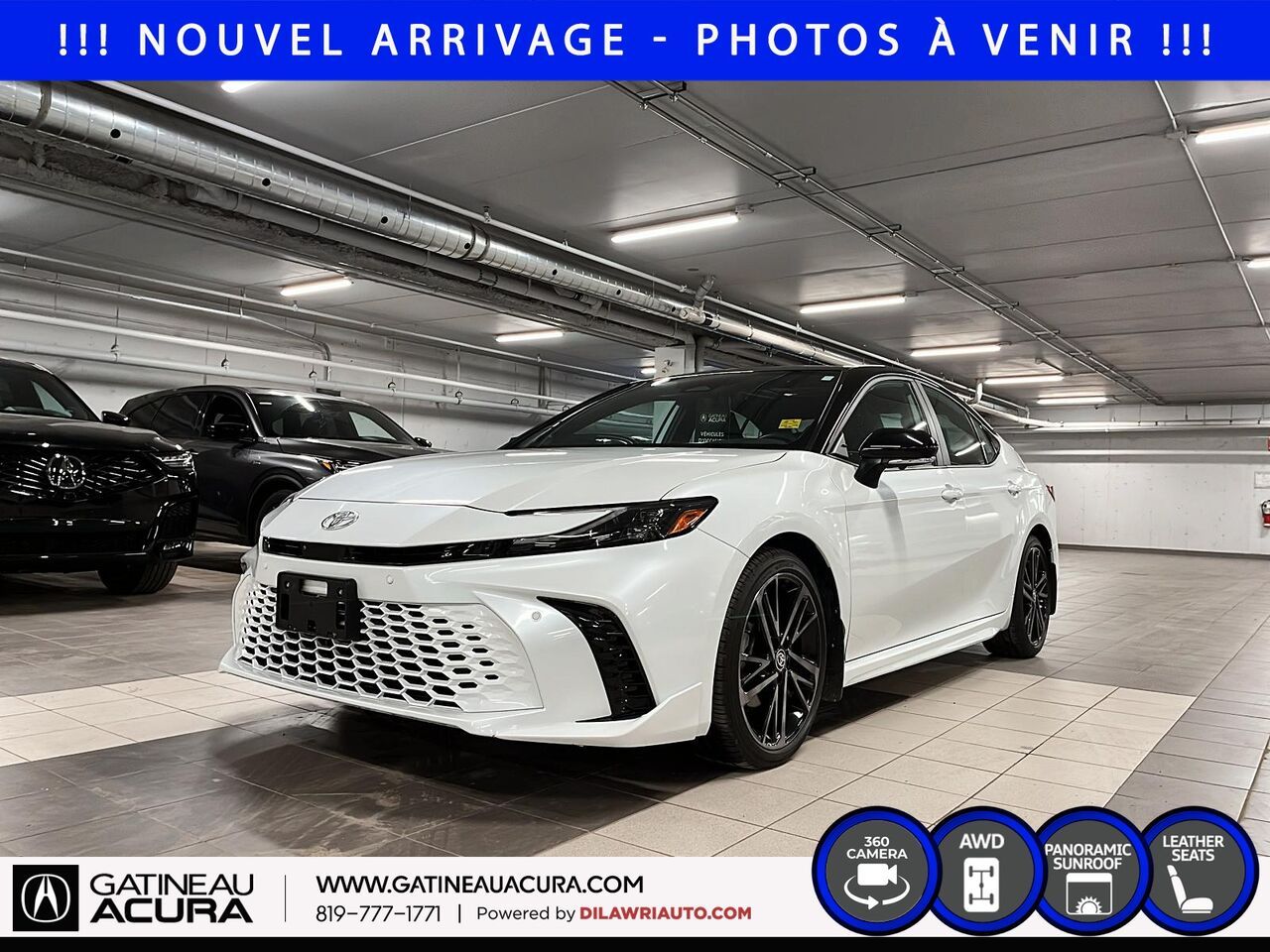 White 2025 Toyota Camry Sedan All-Wheel Drive Automatic