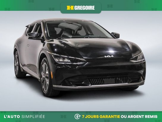 2023 Kia EV6 Long Range AUTO A/C CUIR NAV MAGS CAM RECUL BLEUTO Black