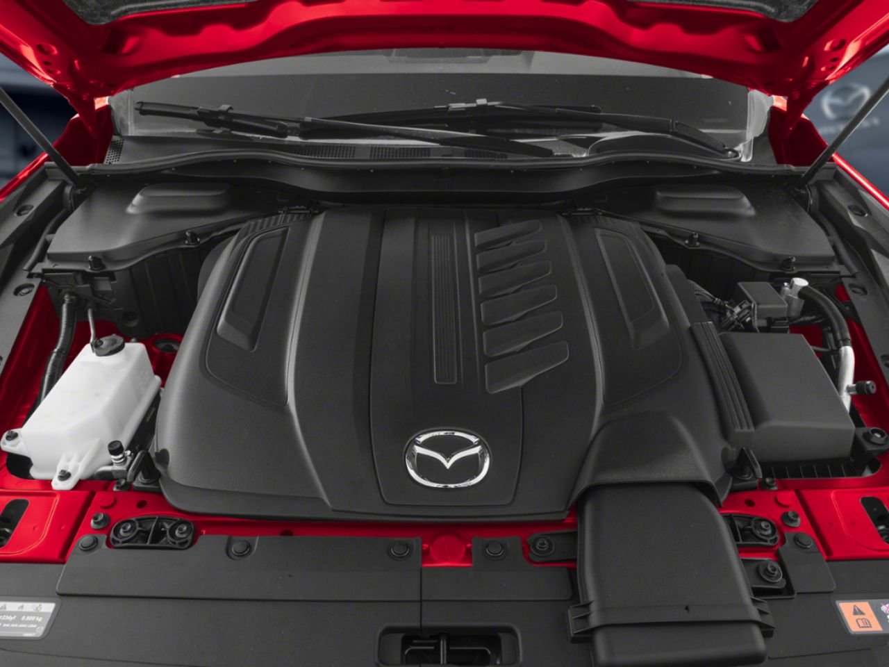 Mazda CX-90 hybride léger GS, hybride léger 48 V, 6 cyl. turbo 3,3 L, 280 ch, i-ACTIV AWD, roues 19 po, 8 places, Mi-Drive, 2026 Noir Val-David - photo #9