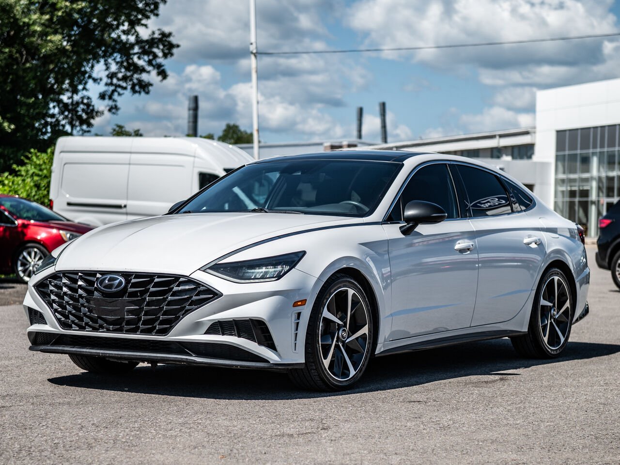 Hyundai Sonata 2022 Blanc Sainte-Julienne - photo #36