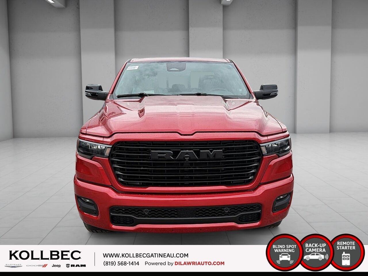 2026 RAM 1500 261330 | Sport cabine d'équipe 4x4 caisse de 5 pi 7 po Molten Red Pearl Gatineau - photo #1