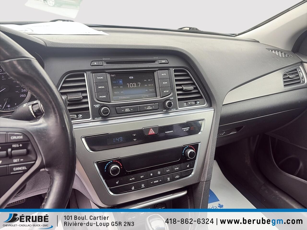 Hyundai SONATA Sport 2015 Bleu Rivière-du-Loup - photo #12