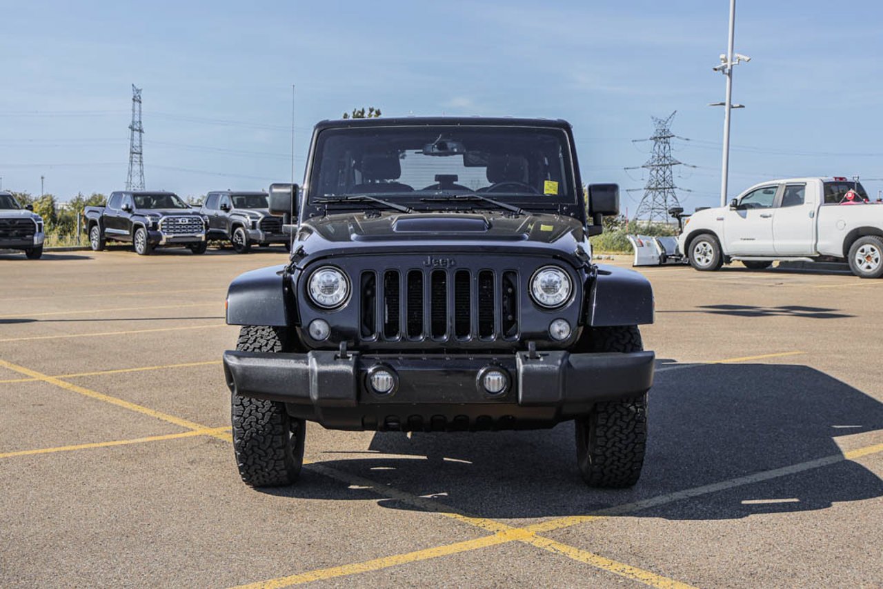 2018 Jeep Wrangler JK Unlimited Sahara 4x4 Black Sherwood Park - photo #2