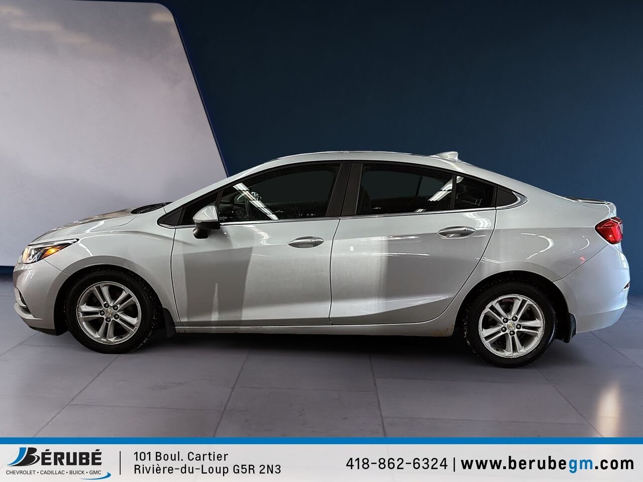 CHEVROLET CRUZE LT LT 1.6L berline 4 portes avec 1SH 2018 Argent Rivière-du-Loup - photo #4