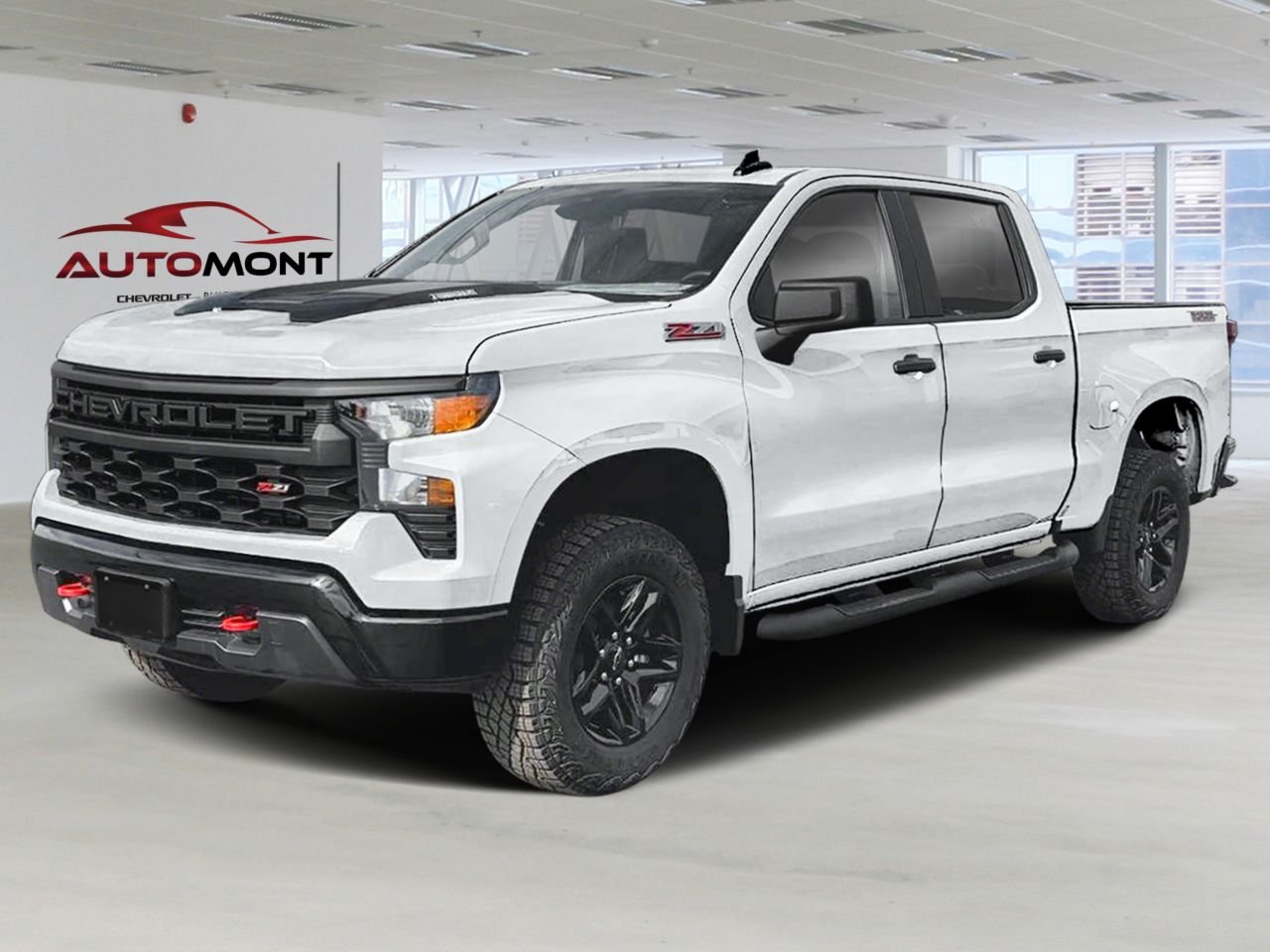 2026 CHEVROLET Silverado 1500 K1500 SILVERADO CREW CAB CUSTOM TRAIL BOSS STD/BOX (2CX) Summit White Mont-Laurier - photo #0