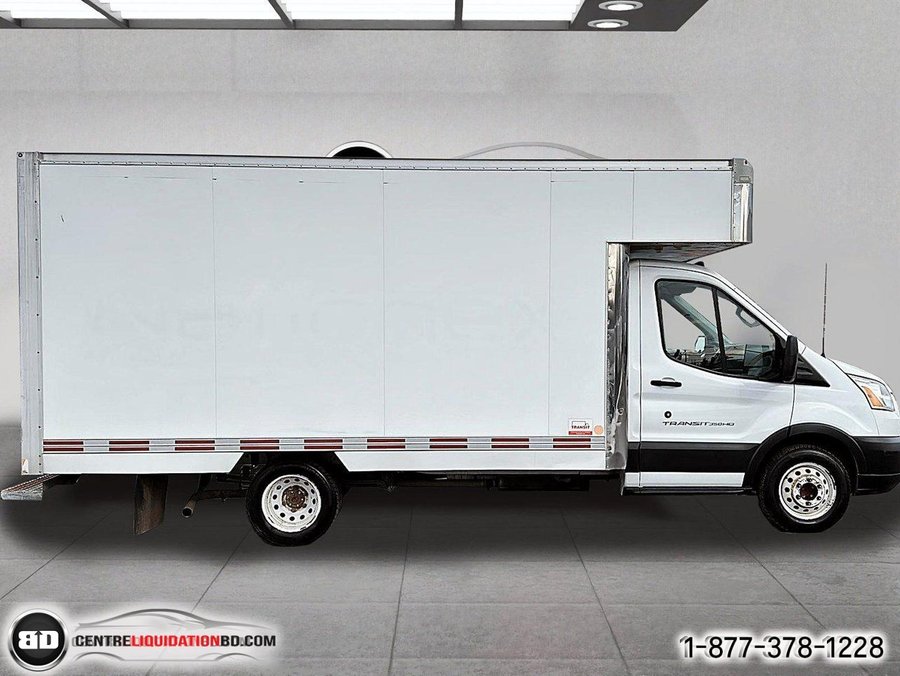 Ford TRANSIT CUTAWAY BOITE 14 PIEDS 2018 Blanc