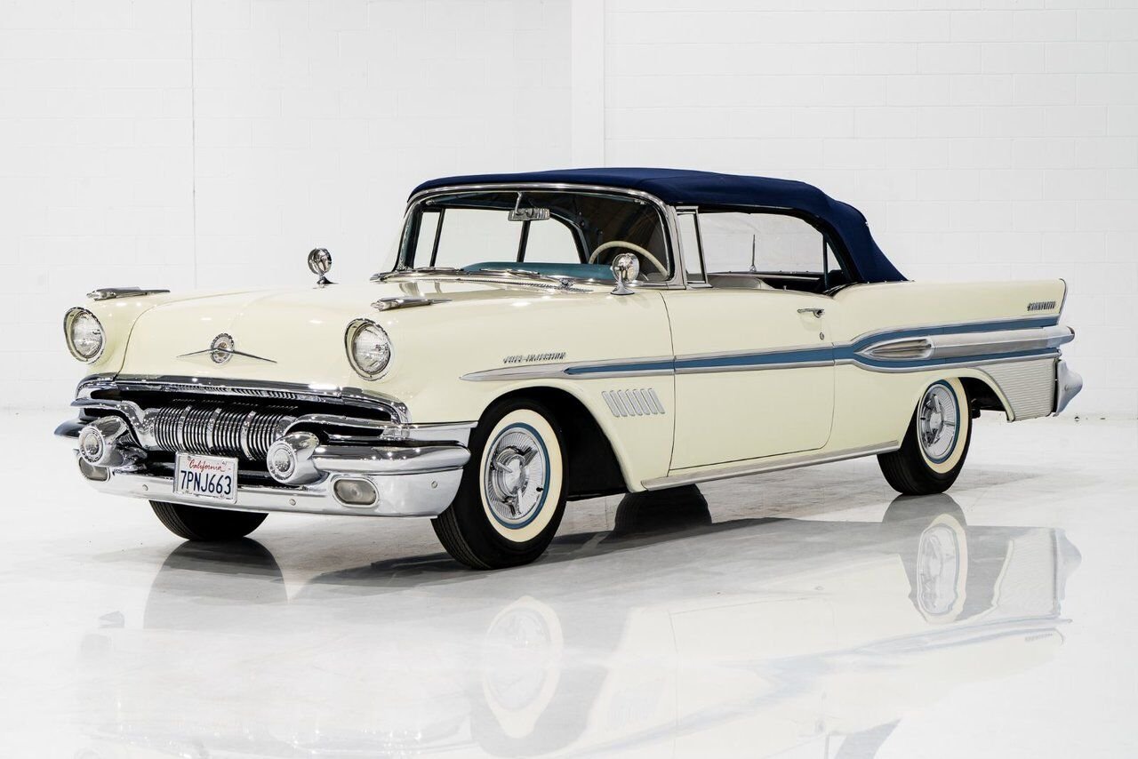 Pontiac Bonneville *PRICE IN USD* Fuel injected 347/315HP 1 of 630 produced 1957 Blanc Montréal - photo #50