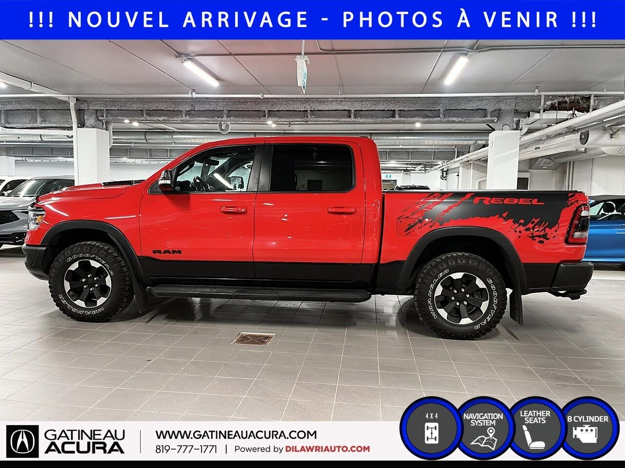 Ram 1500 Rebel Crewcab 4x4 2022 Rouge Gatineau - photo #8