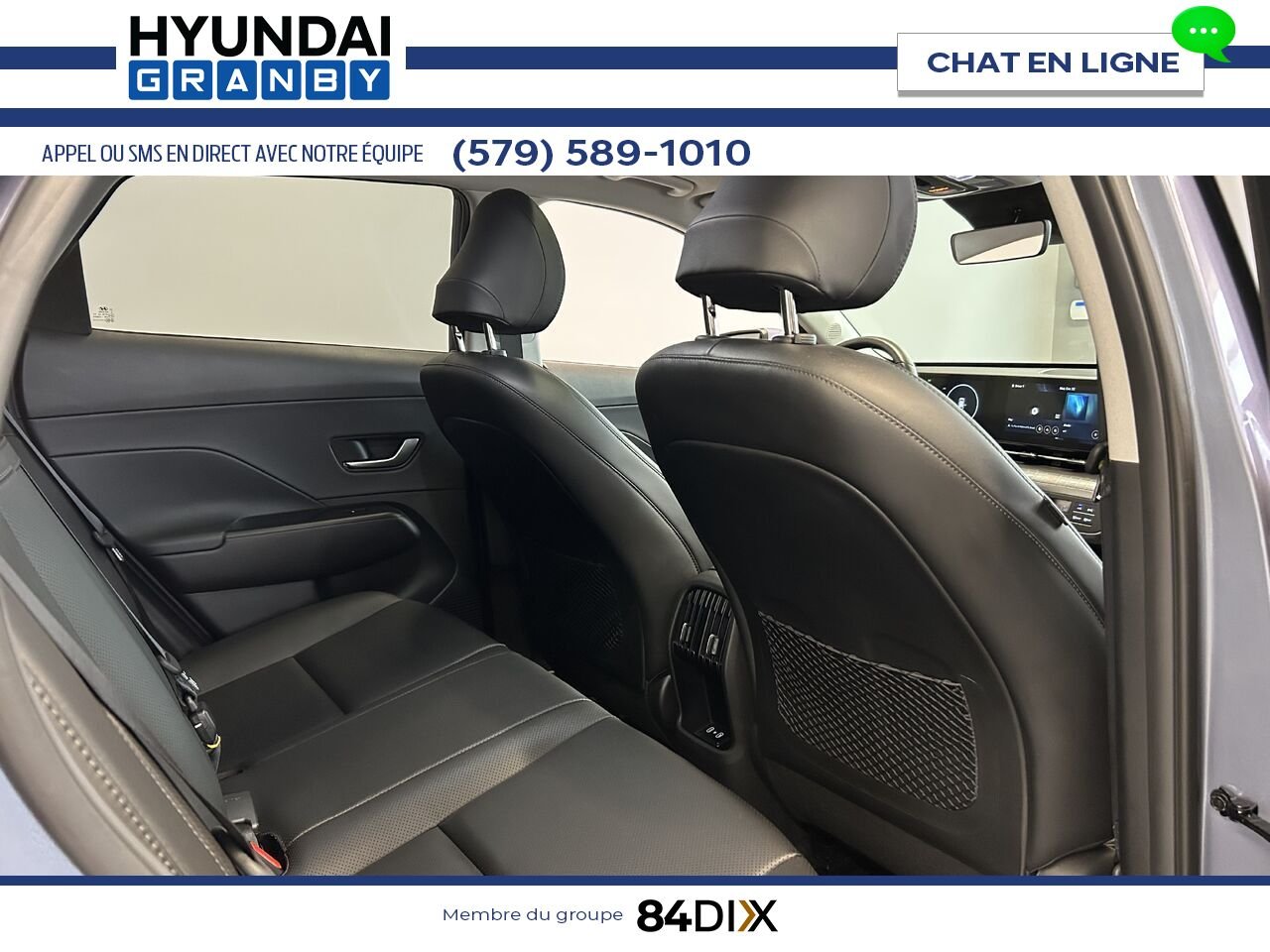 Hyundai Kona électrique 2025 Bleu Granby - photo #21