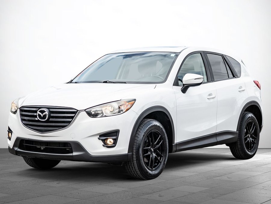 2016 Mazda CX-5 GS AWD CUIR TOIT GPS CAMERA VOLANT & S CHAUFFANT White