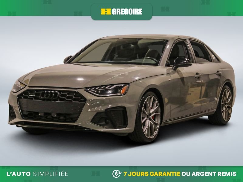 Audi A4 822607 | Progressiv AWD AUTO AC CUIR TOIT NAV CAM RECUL BLE 2022 Gris Laval - photo #2