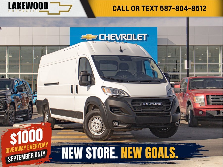 2026 Ram ProMaster Cargo Van Tradesman High Roof 3.6L V6 | Vinyl Bucket Seats White