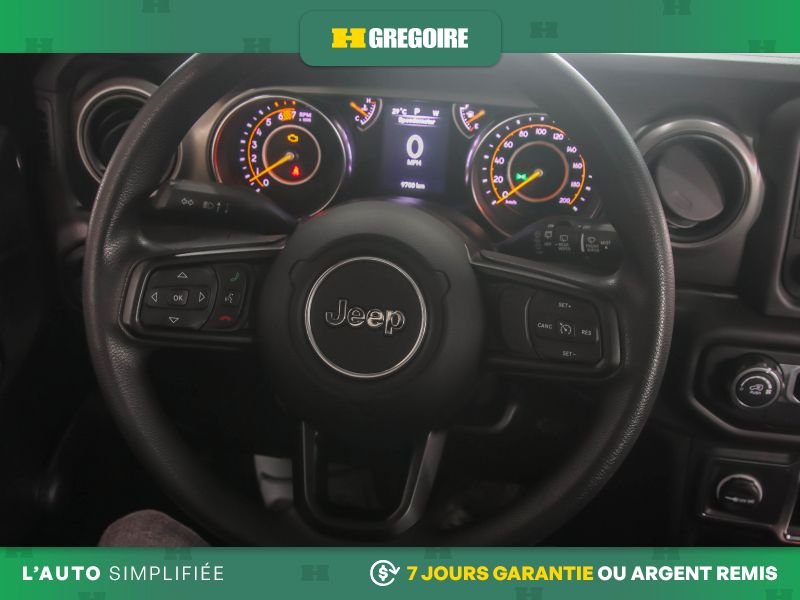 Jeep Wrangler 821782 | Sport 4WD AUTO A/C MAGS CAM RECUL BLUETOOTH 2019 Noir Laval - photo #16